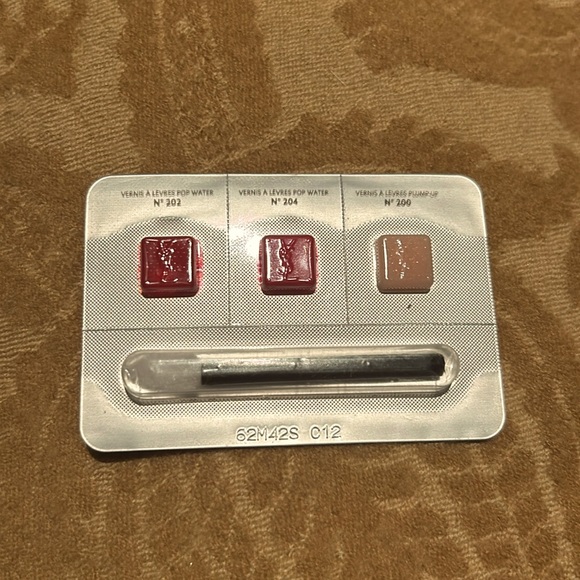 YSL💋3-Mini Lip Pods WLip Applicator 3 x 0.24 g / 3 x 0.25 ml / New In Package - Picture 1 of 1
